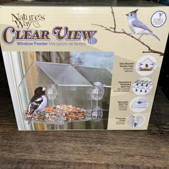 Clear View Window Bird Feeder - Transparent - Picture 1 of 8
